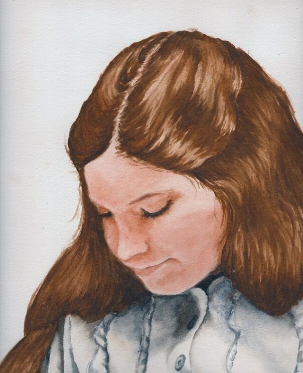 girl in watercolor girl in watercolor